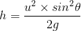 2 x sine h = 1 29