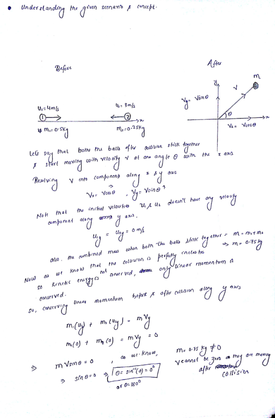 Under standin the stnseut Atfer 2 人臼 m-o.2sk Resolvin velo u N。Н that tha inrkal Velovk。ㄳ스 ul doesnt have onl,leruar momen