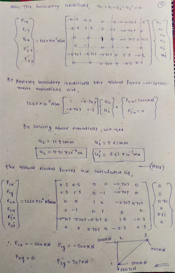 Now, The boundary conditions, 4, = U, = V₂ = Uzl=0 1-os os Tos is 0 0 o o o t 0 0.707 07 -0. 107 to -0 707 0707 RUTAS = 1260