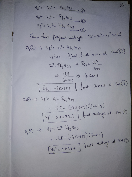 Uz - o - Ct213 Up 2 = ush. Plgtes 0 Given that Prefaut voltages to a Eq③ Vg3 vs 3 - Itz zuz faut voltages vo a Vo² = 10²-16