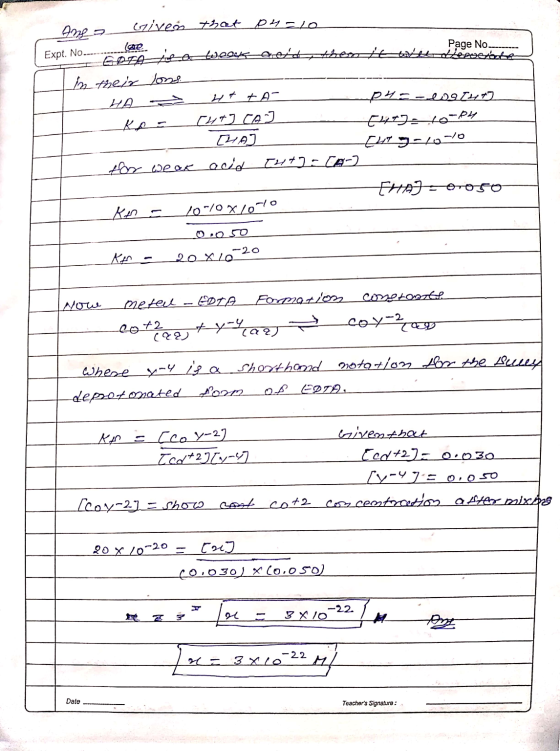 CA 3 حمل Ane a Given that pu=10 Expt. No toekoers thesattatt degetele Page No. In their lons - HA 4t +A mp4 - Watuta E4ta 10-