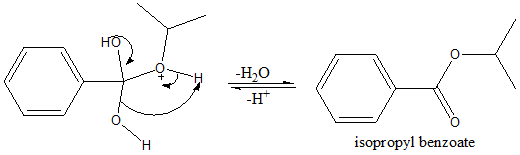 opbaa -H2O -H isopropyl benzoate