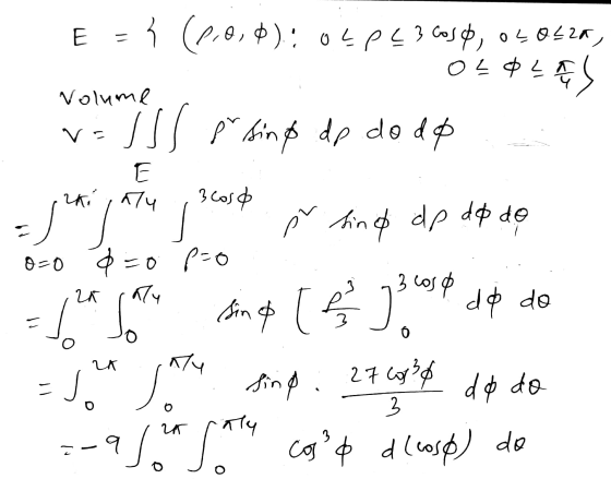 E = { (2,0,0) OLPE 3 cose, osocza, O LOLA ES Volume Vs iss ľ sin no dp do de E ki, aty 3 cos & SL 20 aly = 4 Jan ď sind dp do