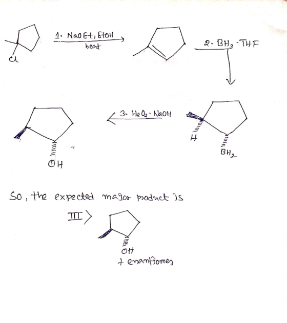 5. Neoptie 1. Nao Et, Elon beat 2: Ep. To 2. BH, - THE 3. Ha O₂ - NaOH majcs product is so, the expected II) OH tenantiomes