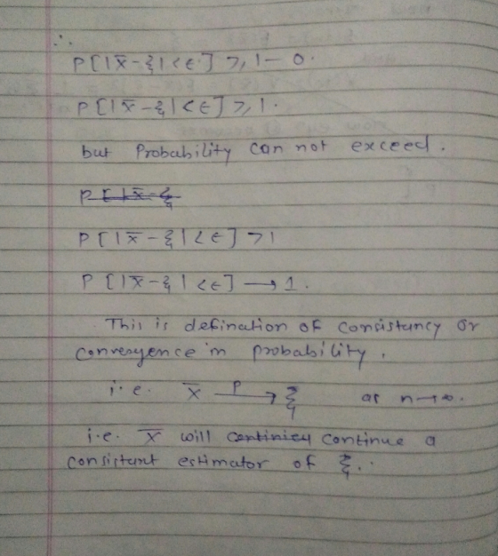 but Probel,Uty Can not excee 2 conistent estimator oS