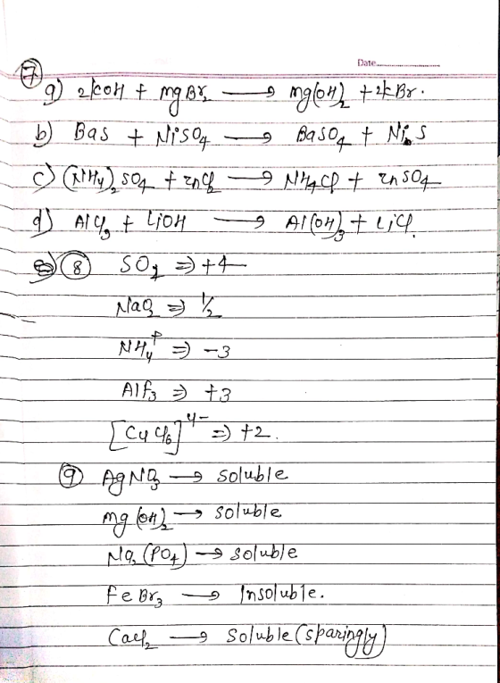 Date b Bas tNisof Bas0 t NiS NCPth504 Alt LioH Nag NH 3 AI 3 Soluble solbাe No (PO Soluble Fe Br nsoluble Soluble(spapy Cau
