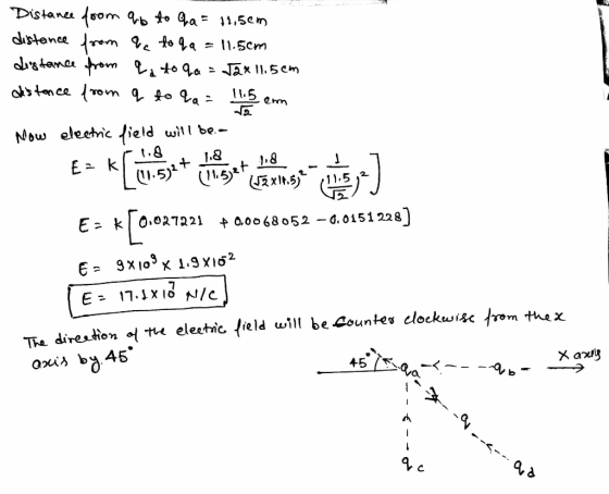 2rm, Mow eleetnc lield will be - 1.I E> k「0.027221 + 0.0068052-40151228) Tha direafhon 45 (T