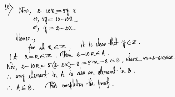 Joy Now, 2-10%=sy? yez ) or, sy=10--10k or, y=2-28 Hence, for all M EZ it is clear that Let a=rez. Then 2-LOKEA. where m=22k€