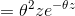 – θ2 e-θε-