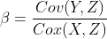 Cov(Y, Z) Cor(X, Z)