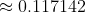 ะ 0.117142