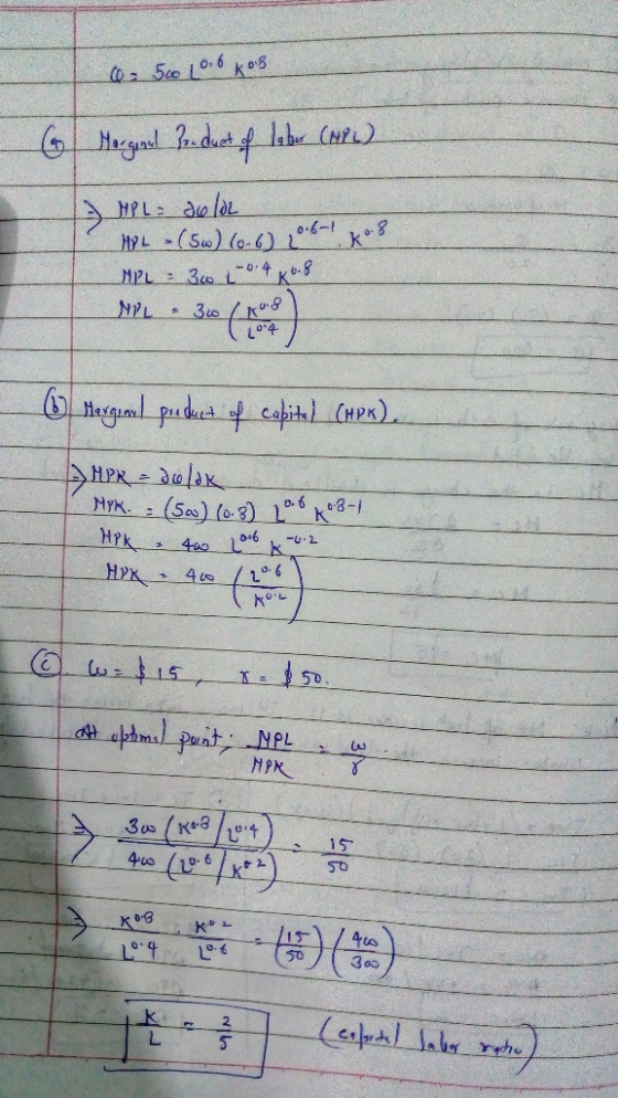 0.560 10.6 x 08 6 Marginal 2. dust of leber (NPL) 6P APL = dolo2 HPL - (5w) (0.6 0.6-1 MPL = 300 -0.4 68. MPL - 30 (+8 (20-4