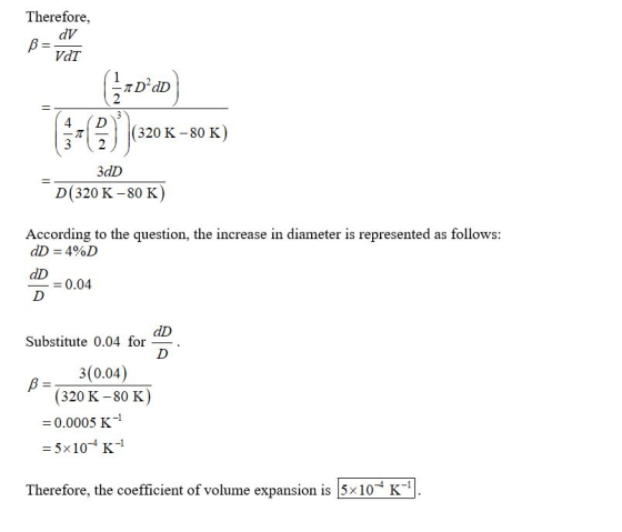Therefore, GAD’DD 1-C)* |(320 K –80 K) 320 K -80 K) 3dD D(320 K -80 K) According to the question, the increase in diameter is