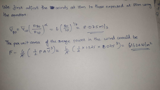 mon counds at com to those expected at 80m using We first adjust the the equation: off as ro Joo Tio (Hso ja _ 6 ( 80 ) - 8.0