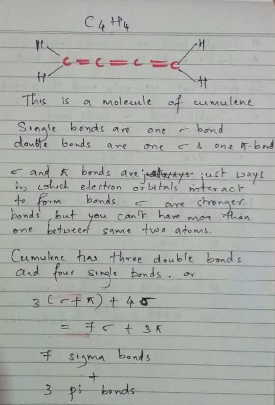 Tic is a mo eule ef cumulene Sinnle bonds are onebond dloubte bords an on ne bnd and bonds are n suck electron rbtalster ac