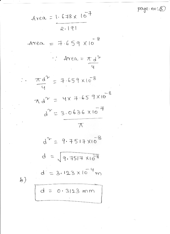 page no 2.19 xlo -g d 9.151구X10 , 123 x 10 o) d = 0.3123 mm