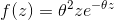 f(x) = o-ze-