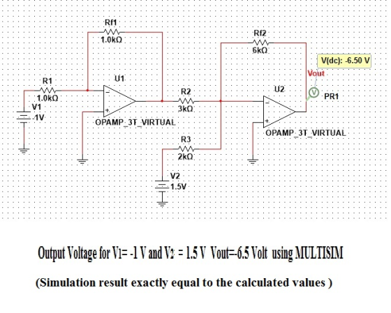 . .R 1 . . . . . . . . . . Rf2 . . . . 1.0ko 6ko Vidc): -6.50 V 1.OK OPAMP: 3T_VIRTUAL OPAMP. 3T VIRTUAL: . . . . . . . . . .