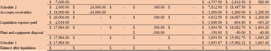Schedule 2 Accounts receivables - $ 300.00 $ S -7,000.00 $ 2,000.00 $ $ 18,000.00 $ $ 20,000.00 $ S -2,016.00 $ 17,984.00 $ 2