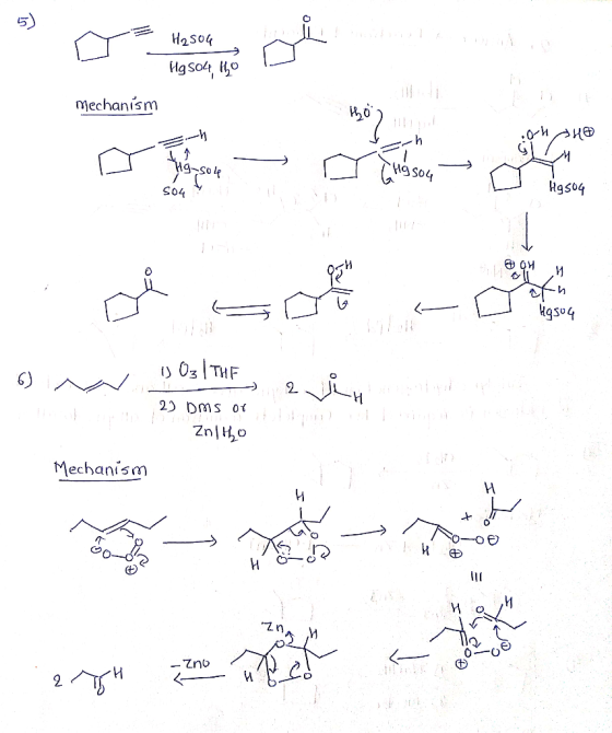 H2S04 mechanism не Hgs04 S04 gso4 O3 THF ZnlHo Mechanism и и о -Zno 2