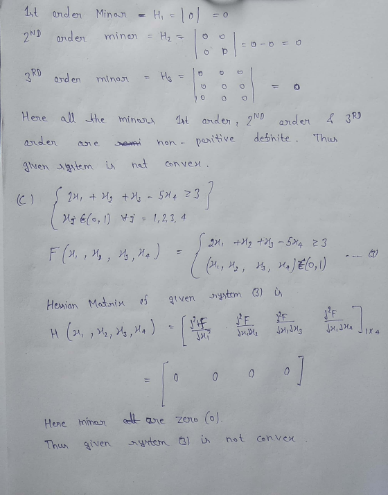 = 0 1st order Minor & Hi=101 erder minor = H₂ 0 2ND D 3RD arder minor H₂ Here all the minars 1st order, 2ND arder & 3RD na pe