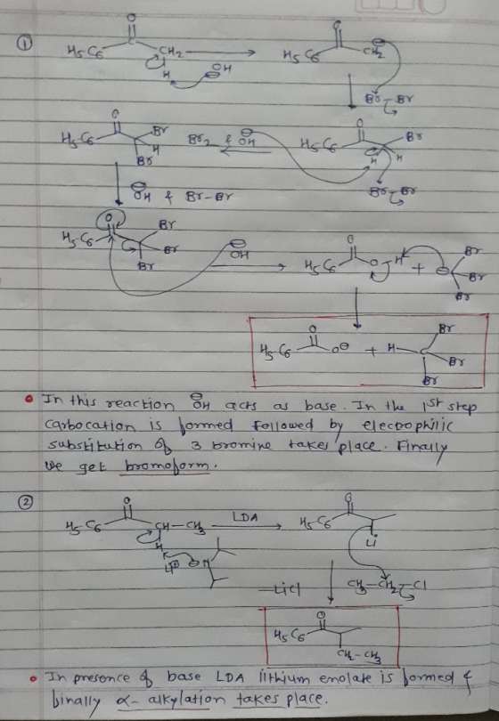 456 HS 6 RY 88 & on Hell OH & Br-BY Br Hafa Loe + HSL or • In this reaction or acts as base. In the 1st step carbocation is f