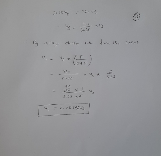 303506 - 720x VS 3 720 VB- 3035 By voltage division rule. from the Civait (Et 720 3 3035 573 40 No 3 30358 0.088960s