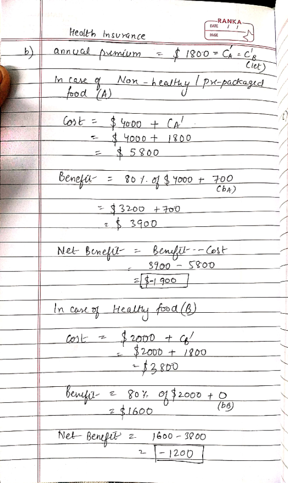 RANKA DATE Heolth Insuvance PAGE Clet 0O CbA) TO 2 Net Bom 37 n c (bs Net B