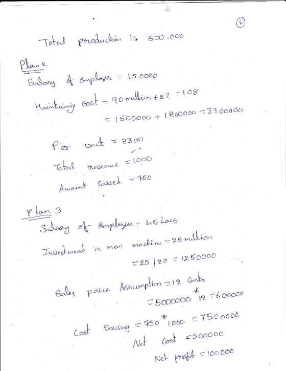 2, Sadon 0000 = I 500000 + 1 800000 ,-3 3 60006 Tote acin25 nidllien Gnbs umptien 12 pouua Assumptin Cost Sau Net lod # tCost