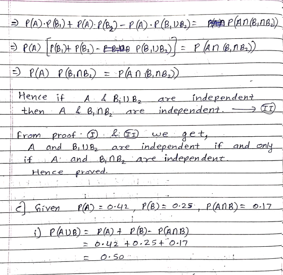 - l(A).P (80) + P(A): P[82-PA):P (B,18,)=_ pan P (AN (8,082) 3 pca) [p@.)+ P(6.) - Rebo PCB,18.) = plan (8,08>) = P(A) P (B,