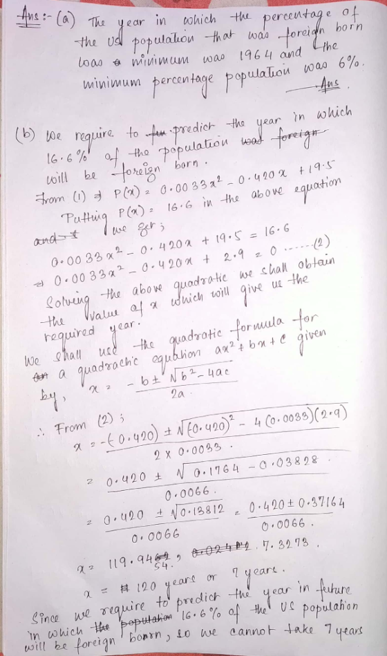 MS 马:- y ear in tohich the percntage lom wa 1964 and he しuinimum ercentage 04 nao 6% he rquire to radicト-Hao year in a)kich t