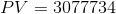PV=3077734
