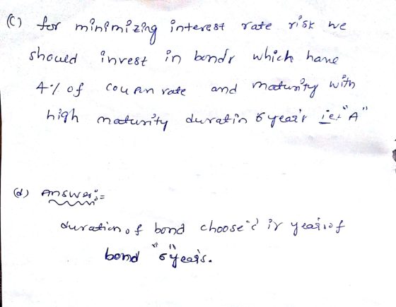 should nvest ?n bendr which hane 1 choose c )Y bond ơYead .