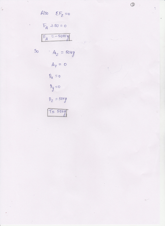 Also EF, =0 So 4-50k 2 0 50x 1s 50k