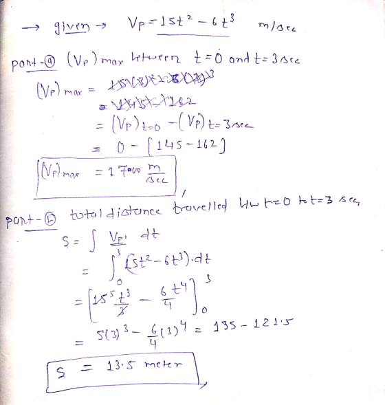 2_673 - given Vp=1572-673 mlsee pont-@ (Vp) mar Letween t= 0 and 2= 35e (Vp) mar = SVC*J* * *X $8313 . a tst=7282 = |Vp) to (
