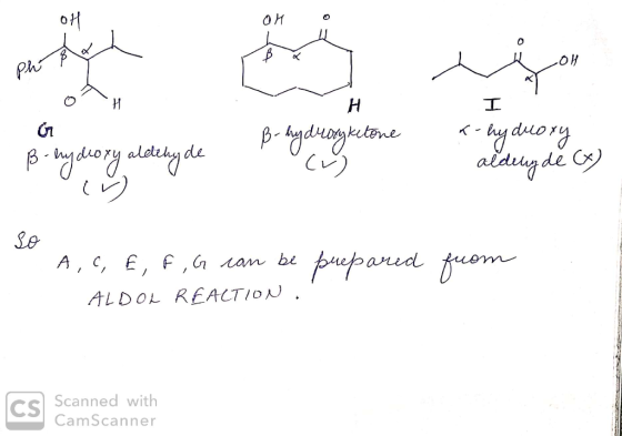 ой within WOH the H B-hydroxy ale xu aldehy de po ogue (v B-hydroxy ketone CV hydroxy . aldehyde (x) en prepared from A, C, E