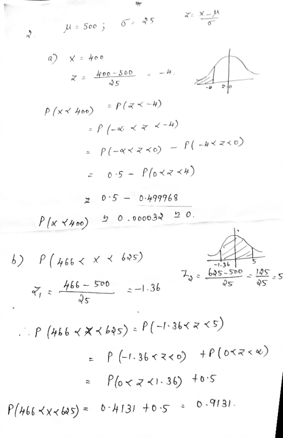 poo-500 5 P (xx 400 < -4) =P (-« < Plo<マ<4) 0-5 - D 5 0.499968 0.00003 0. 6) P(466 x65) 36 ス6-o 466500 5 -I:36 P(466 <×<s): P
