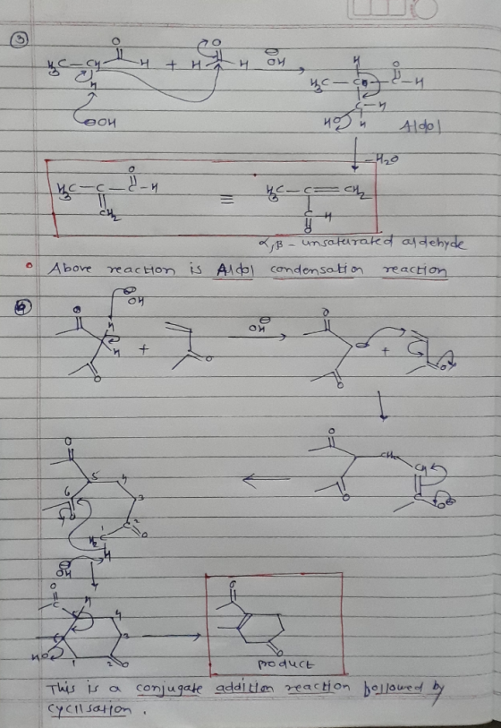 + Ha си Leon Aldo X, B unsaturated aldehyde condensation reaction Above reaction is Aldo EA + ион podUCE addition reaction ho