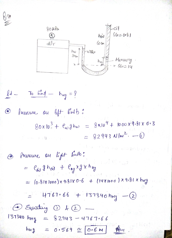 бk Po St = 0• $ ) hoil бо ба dir watwe hw 30(ru by Merewery x S6= 14 fd- To find hug = ? Pшким ш - 8*45* 80x10? t ew g hw 8 «