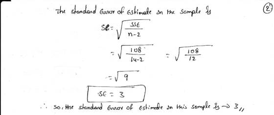 The shandand GanoY of 6shinate dn the Scmple SSE Se- n-2 o8 2 2 lu-2 Se 3 So the shandand noy of eshimae sn this Sampke -3 3,
