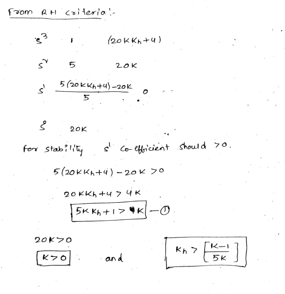 From RH criteria: 3 (роКК, +4 ) sr Б 20K 5 (pokeh+ч) -20 no 2OK for stability s. co-efficient should so. 5 (20ккь+ч) - 20K 70