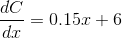 dC = 0.15.1 + 6 dr