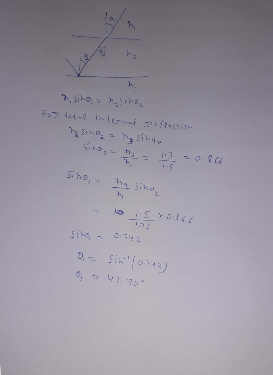 ha n, sino, a nasina for total internal refpection ng sino ang sinau 22 mg 13 = 0.866 sinoga mga Ts sino, a na sina, b lis x