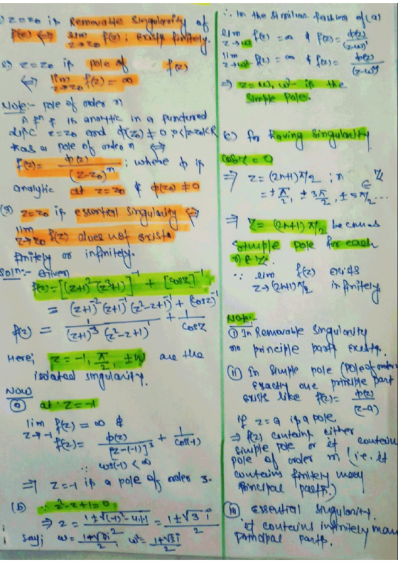 . In the similian fashion of as Qmfe fuss where to it Go 21()-01-11+31 20toi Remove he singularity of ir pole of - 2 W, we is