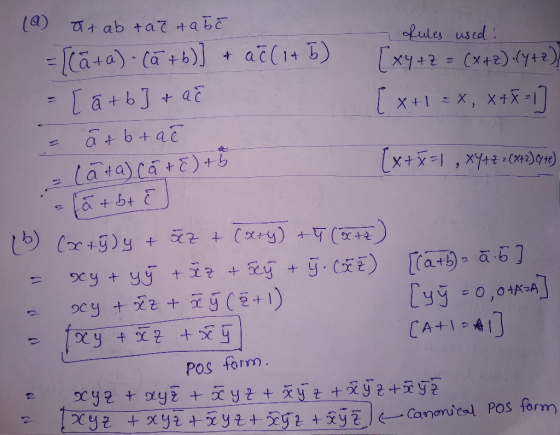 oLules used Pos form.
