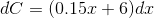 dC = (0.15.0 + 6) dc