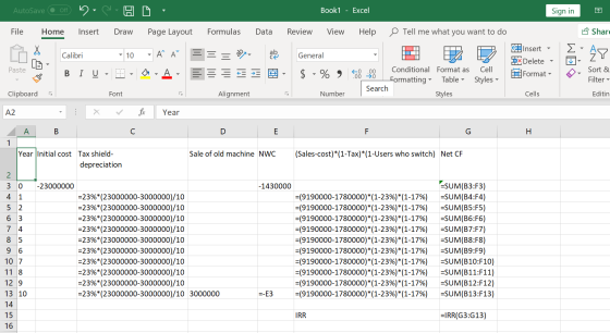 AutoSave © of HO- Book1 - Excel Sign in File Home Insert Draw Page Layout Formulas Data Review View Help O Tell me what you w