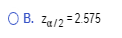 OB. 24/2 = 2.575