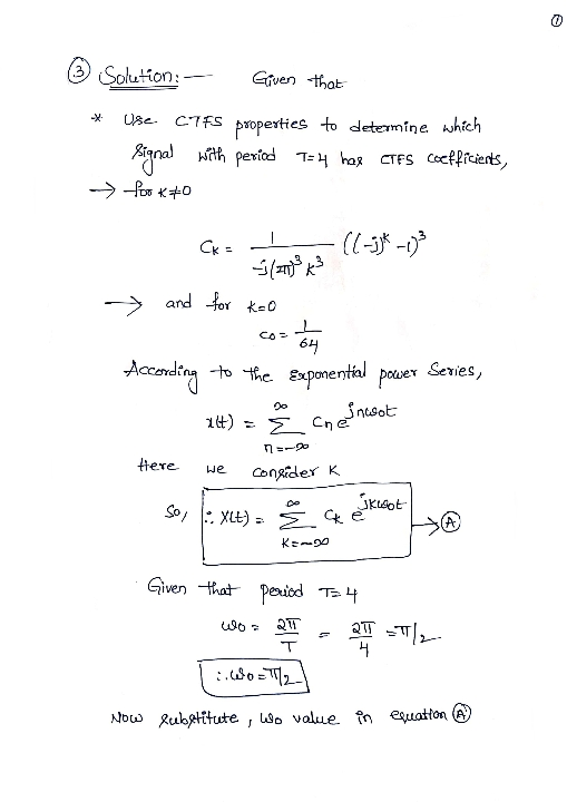 3 ufion:-- vetha x U cCTS psoperties to determine hich 61 over Series Hee e congidex k Now Ruhatitute, LSo value în equation