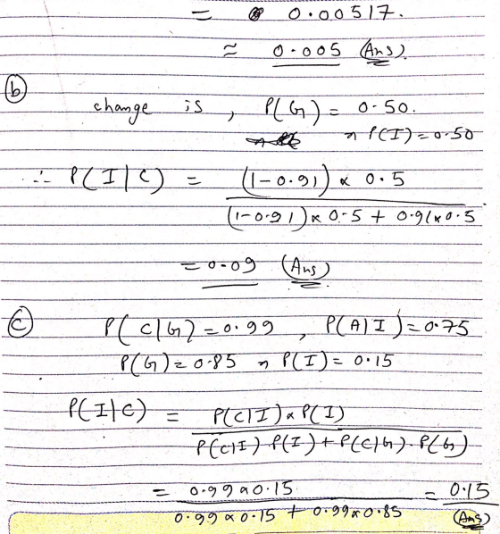 0.005.17 20 0.005 Ans) change js > 0-5o. (T)=0-50 PL 1) (1-0,91) 0.5 (1-0-9 10-5+ 0.9 120.5 -og (Ans ) PC C167 -0.99, PAI ) 2